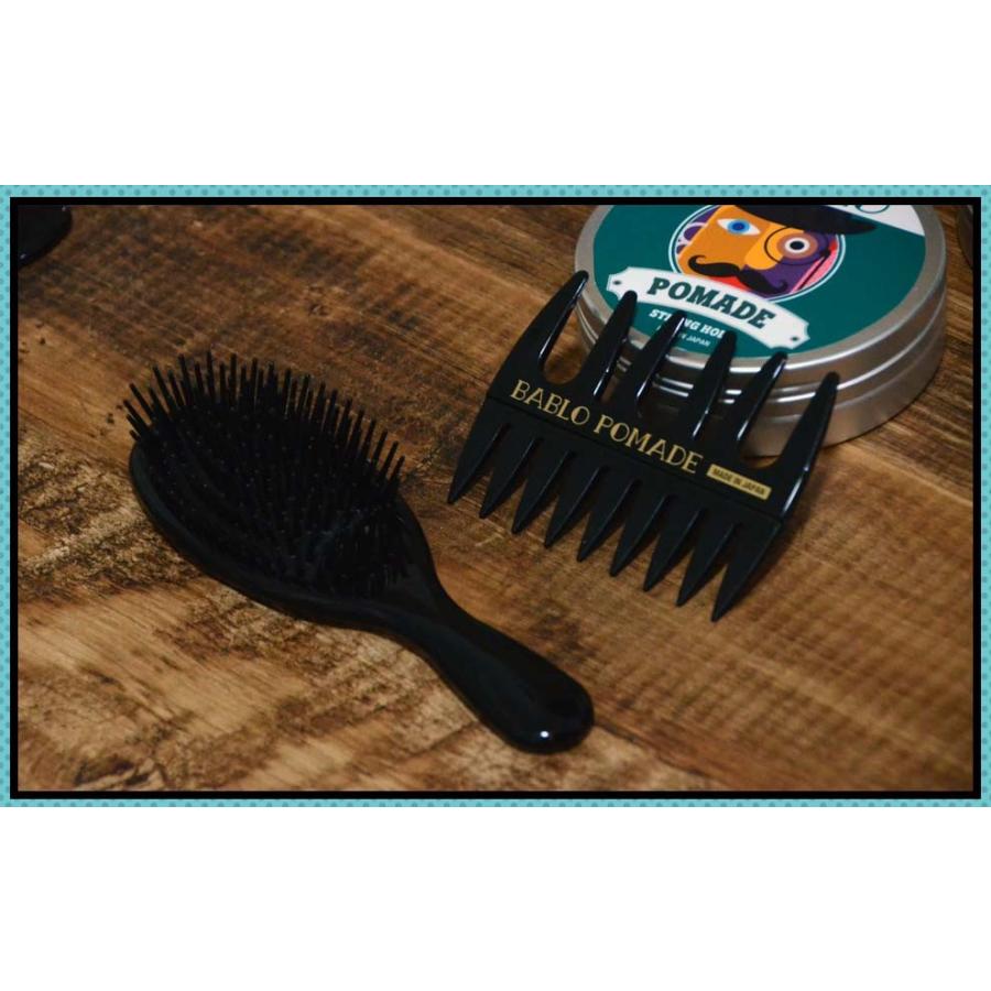 バブロ ポマード ヘアブラシ ＆ メッシュコーム  2点セット くし メンズ 男性 ヘアケア 頭皮マッサージ スタイリング 日本製 |  | 01
