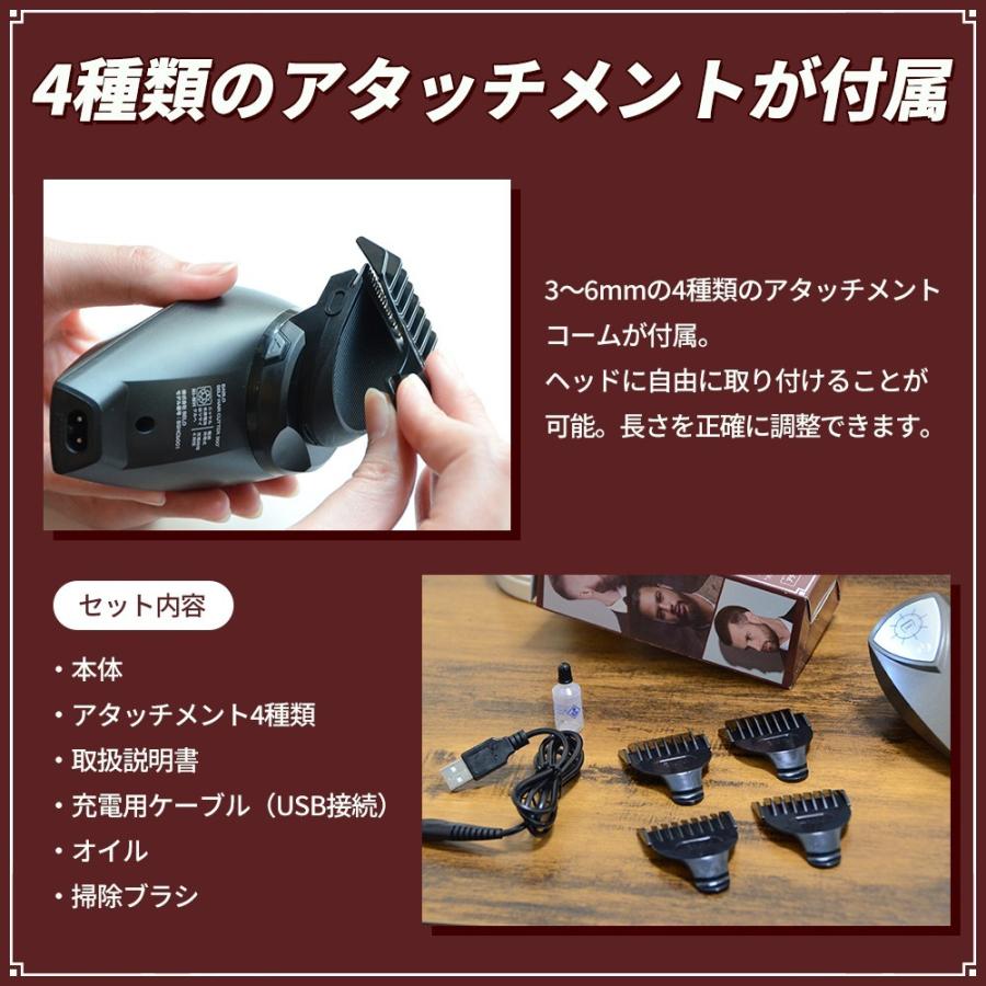 BABLO セルフカット 用 バリカン セルフヘアカッター360° 充電