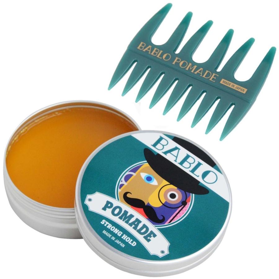 バブロ ポマード ストロングホールド メッシュコーム 付き BABLO POMADE STRONG HOLD 整髪料 ヘアワックス 130g | BABLO POMADE | 19