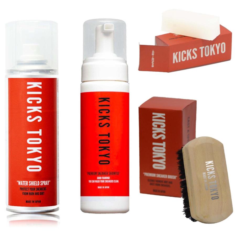 KICKS TOKYO スニーカー用防水スプレー＆シャンプー＆豚毛ブラシ