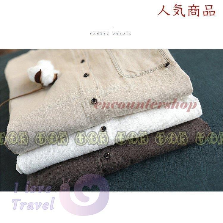 年中無休 無地 通学 ゆったり 綿麻 お洒落 大人 麻 レディース 長袖 シャツ トップス 体型カバー 代30代40代 綺麗 リネンシャツ 夏 春 長袖 カラー ピンク Apcmq Com