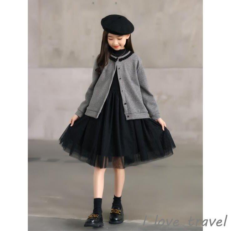 日本格安 子供ドレス フォーマル発表会ドレス 子どもドレス 長袖 女の子ワンピース 結婚式 七五三 ２点セットコート ワンピース 110 160 仕入値引 Ssl Daikyogo Or Jp