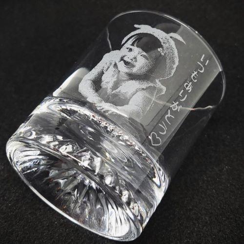 ロック グラス 写真 彫刻 名入れ 誕生日 父の日 母の日 ギフト