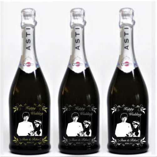 名入れ スパークリング ワイン 写真彫刻 マルティーニ アスティスプマンテ 誕生日 母の日 開店 卒業 退職 記念品 サプライズ プレゼント 父の日 敬老の日 7 Colors 鶴岡ガラスアート工房 通販 Yahoo ショッピング