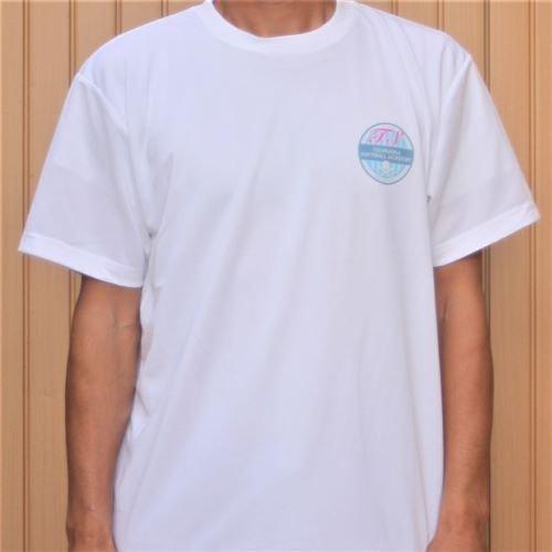 オリジナル Tシャツ 白 ワンポイント カラープリント S、M、L、2L 