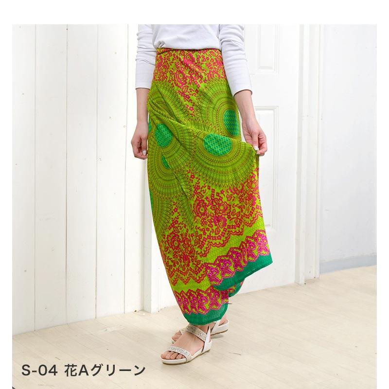 巻きスカート 巻きパンツ タイパンツ ワイドパンツ ラップパンツ  