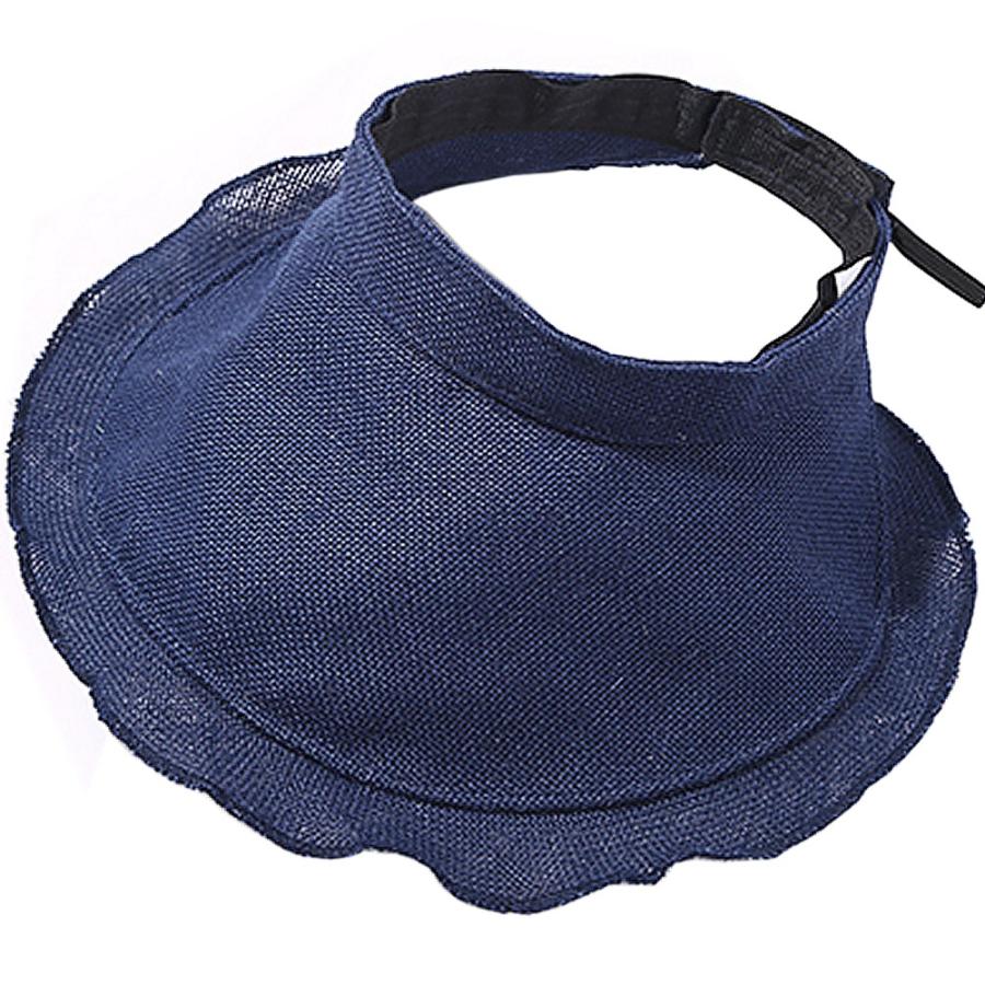 サンバイザー UVカット 折りたたみ つば広 帽子 紫外線対策 レディース  