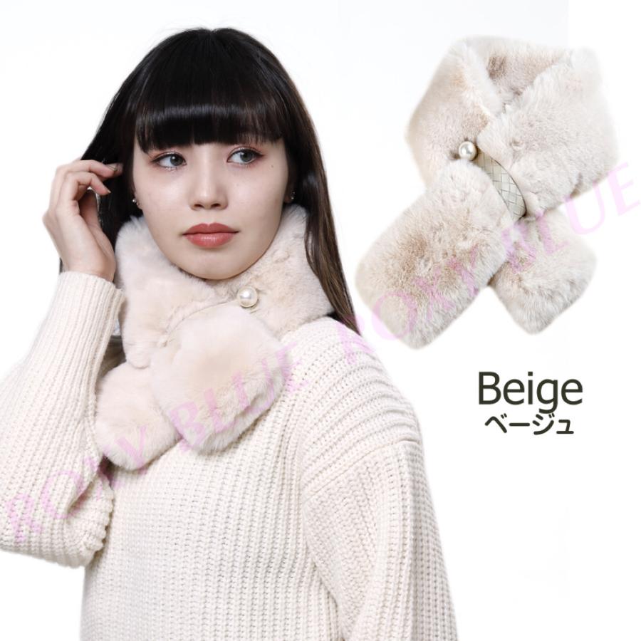 ティペット レディース マフラー ファー パール フェイクファー 結婚式 パーティー 二次会 大粒パール あったか もこもこ ネックウォーマー 防寒 |  | 04