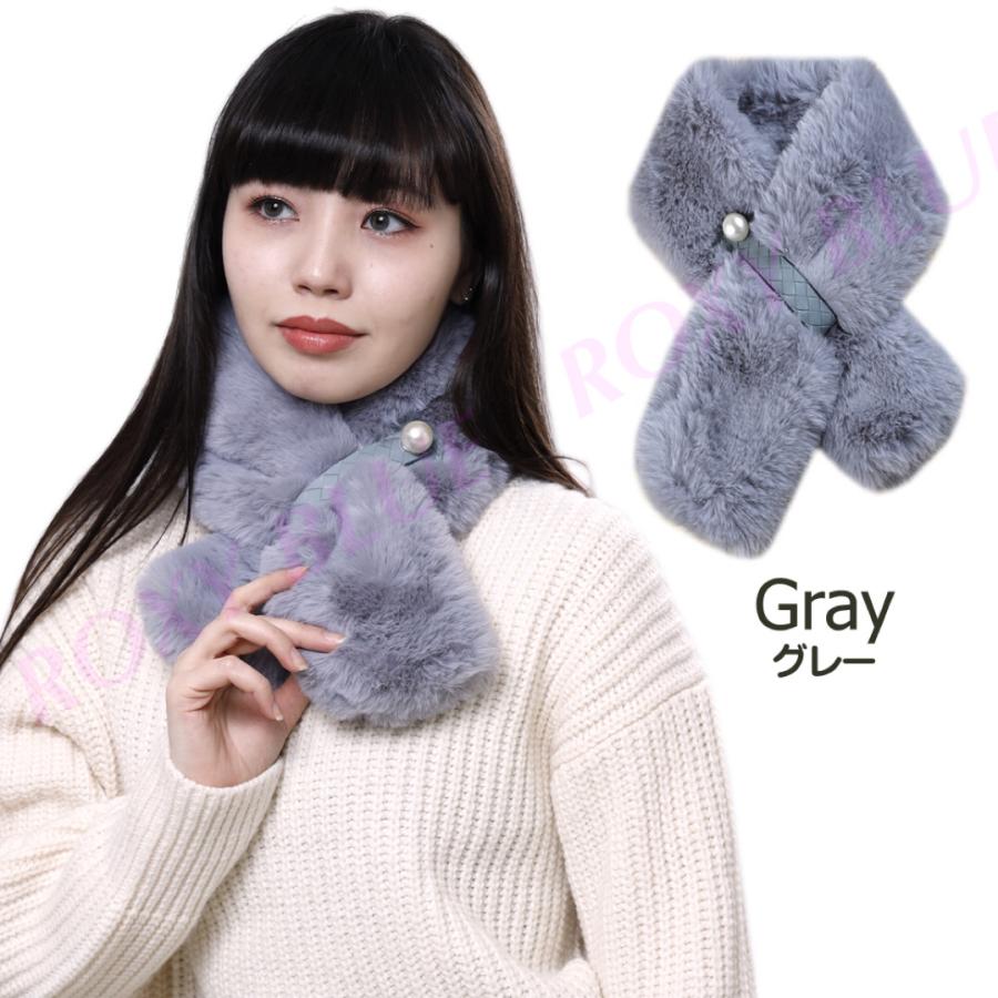 ティペット レディース マフラー ファー パール フェイクファー 結婚式 パーティー 二次会 大粒パール あったか もこもこ ネックウォーマー 防寒 |  | 07