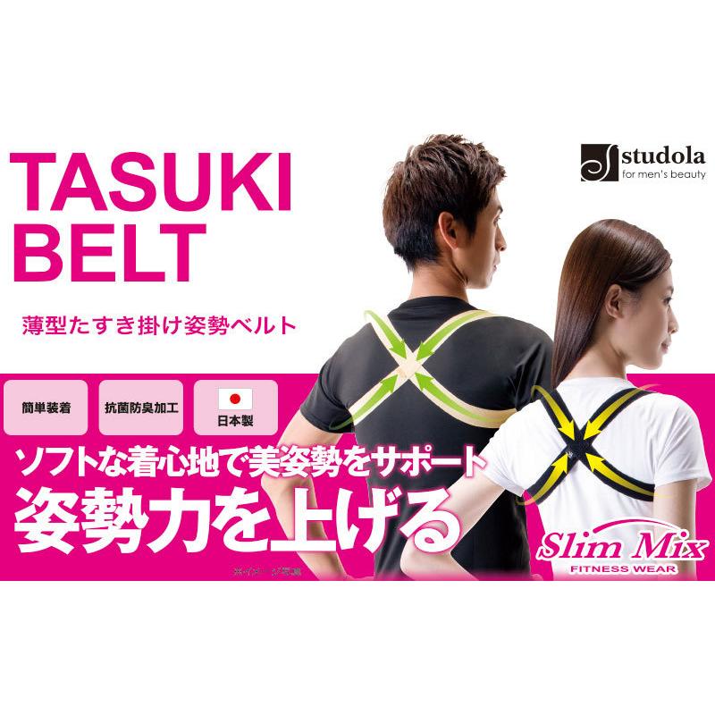 薄型たすき掛け姿勢ベルト 姿勢 矯正 猫背 簡単装着 抗菌防臭加工 日本