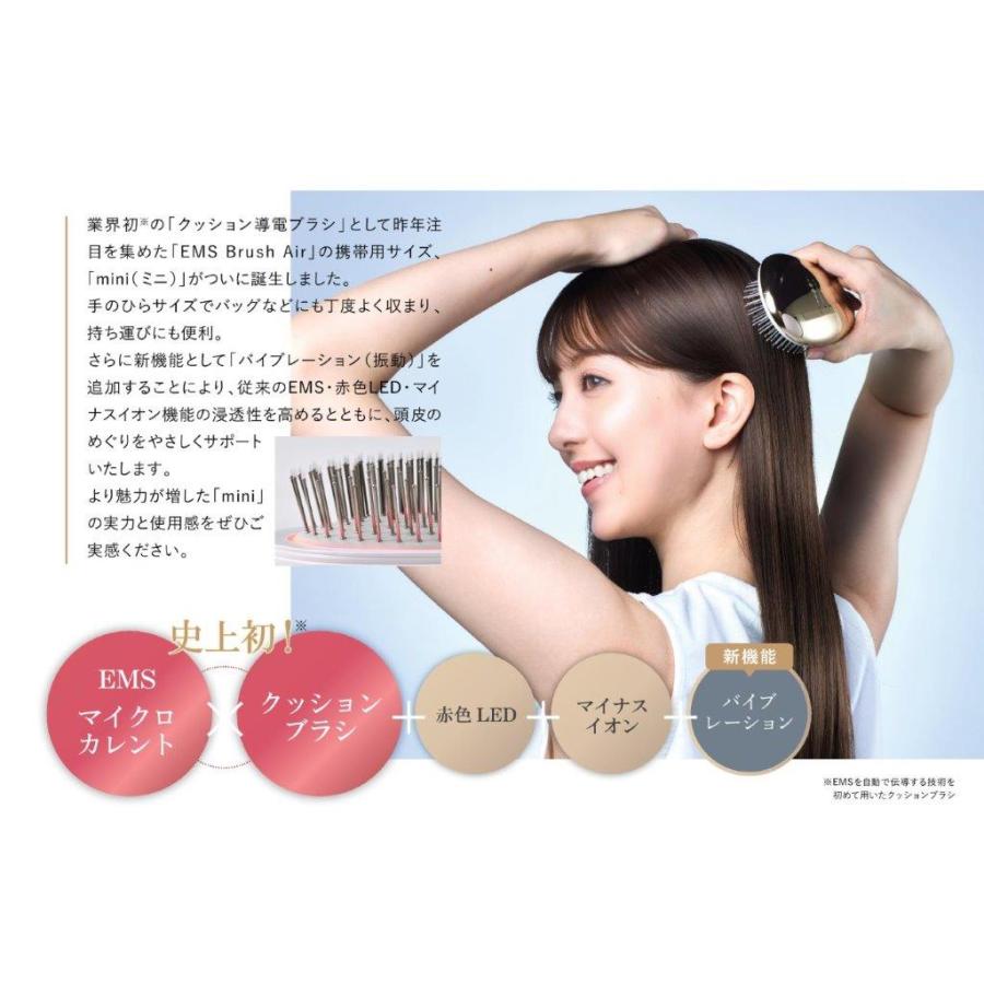 (特典あり) ポイント増量 WAVEWAVE EMS Brush Air Mini EMSブラシ 頭皮ケア マイナスイオン 振動ブラシ 5機能搭載 リフトケア 艶髪 血行促進 リラクゼーション 特典あり) ポイント増量 WAVEWAVE EMS Brush Air Mini EMSブラシ 頭皮