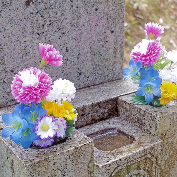 ＊お供え花　お墓参り&お仏壇用などにいかがでしょうか　仏花　造花　花束　＊ お墓・仏壇用 お供え花 2束組（20cmタイプ） 仏壇用造花 お墓用