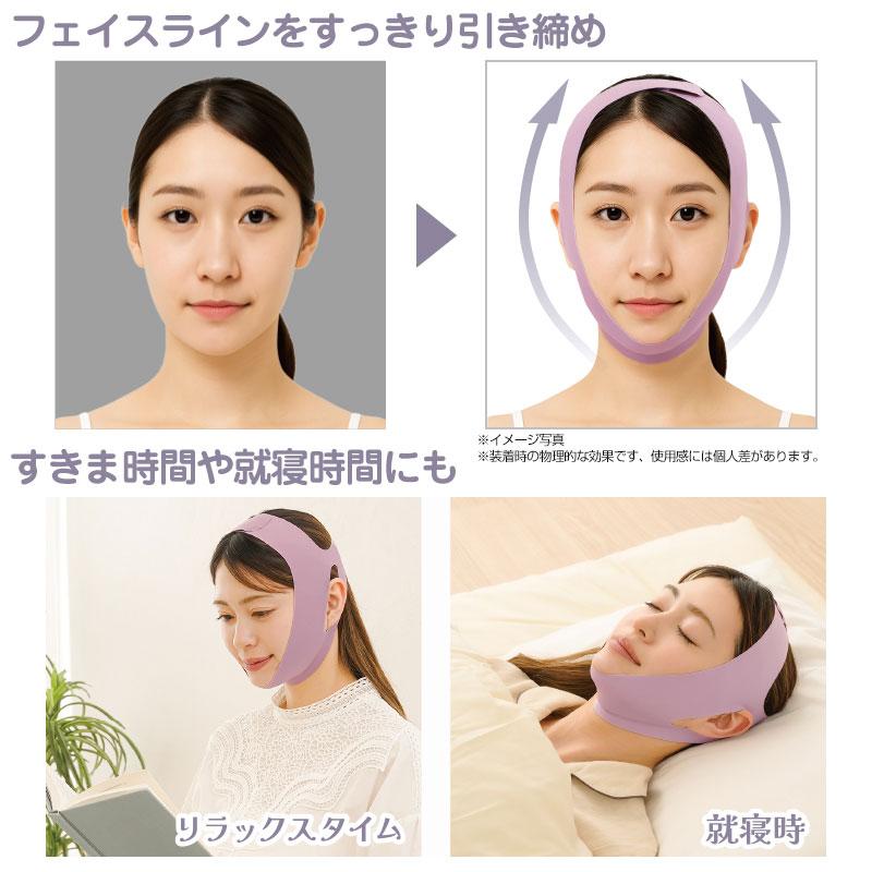 江戸美人もびっくり！きゅっと小顔ベルト 小顔グッズ フェイスライン