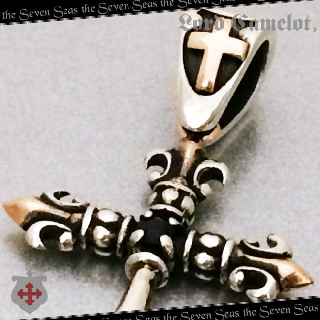 Lord Camelot Silver925 LC1102 サファイア【美品】 Lord Camelot ペンダントトップ シルバー925 メンズ ロイヤル