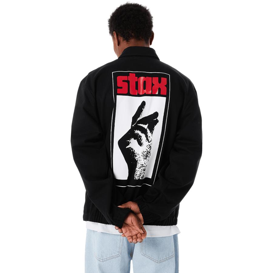 ジャケット・アウター HUF STAX RECORD ZIP JACKET BLACK L HUF X STAX JACKET｜JACKETS（ジャケット）｜【公式通販 HUF】｜ハフ