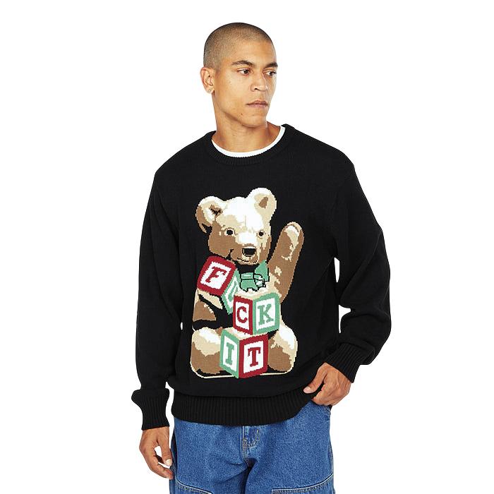 【ラスト値下げ】HUF クマデザイン ニットセーター S HUF（ハフ） GIFT BEAR INTARSIA SWEATER 公式 正規品 : 7-SEVEN