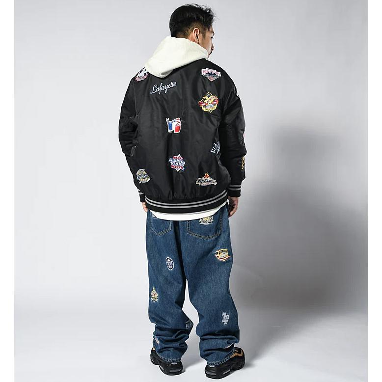 Lafayette LFYT ラファイエット ALL OVER EMBLEM SATIN VARSITY Lafayette LFYT ラファイエット ALL OVER EMBLEM SATIN VARSITY