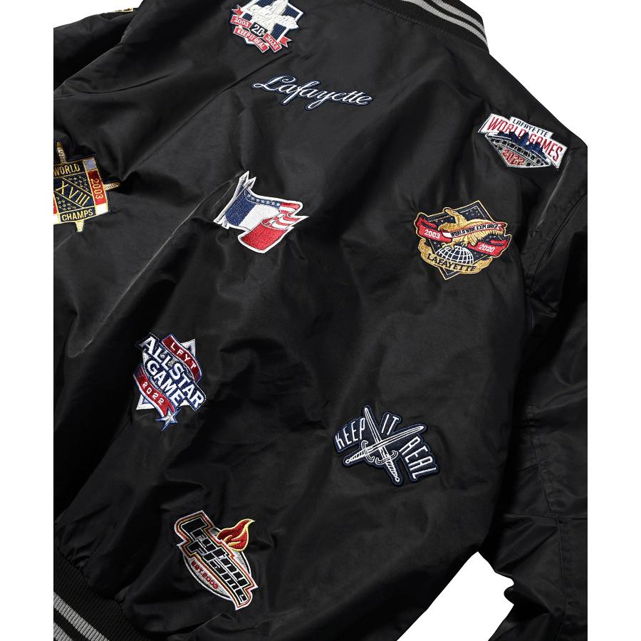Lafayette LFYT ラファイエット ALL OVER EMBLEM SATIN VARSITY Lafayette LFYT ラファイエット ALL OVER EMBLEM SATIN VARSITY
