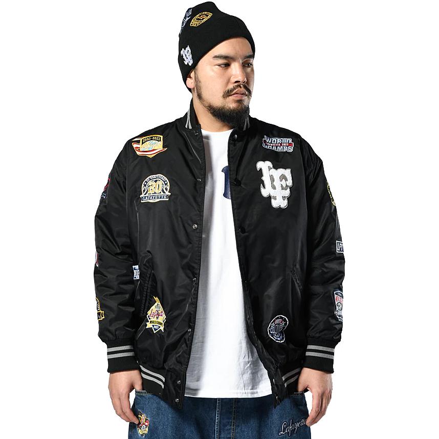Lafayette LFYT ラファイエット ALL OVER EMBLEM SATIN VARSITY Lafayette LFYT ラファイエット ALL OVER EMBLEM SATIN VARSITY