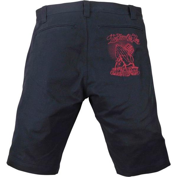 NINE MICROPHONES（ナインマイクロフォンズ）　WORK SHORTS EMBROIDERY - Pray with the microphones -｜7-seven｜03