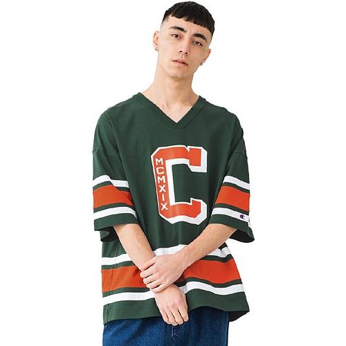 XLARGE（エクストラ ラージ） × Champion PANELED FOOTBALL TEE : 7