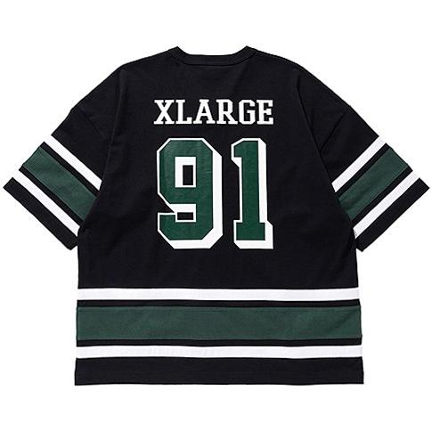 シャツ XLARGE FOOTBALL SHIRT XLARGE エクストララージ × Champion PANELED FOOTBALL TEE : 7