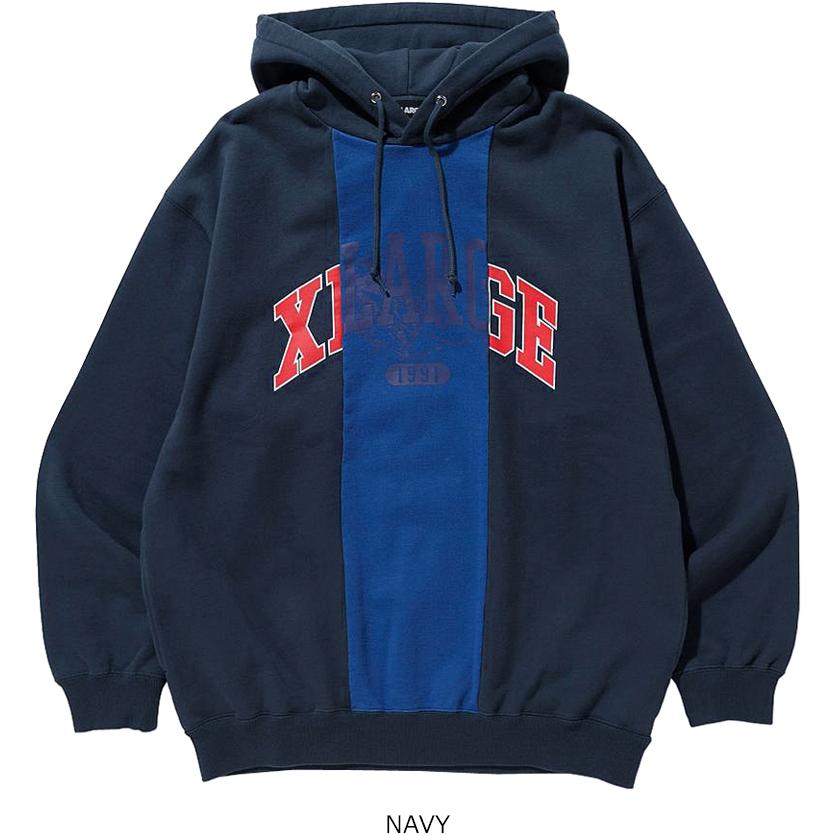 XLARGE エクストララージ PATCHWORK PULLOVER HOODED SWEAT : 7-SEVEN