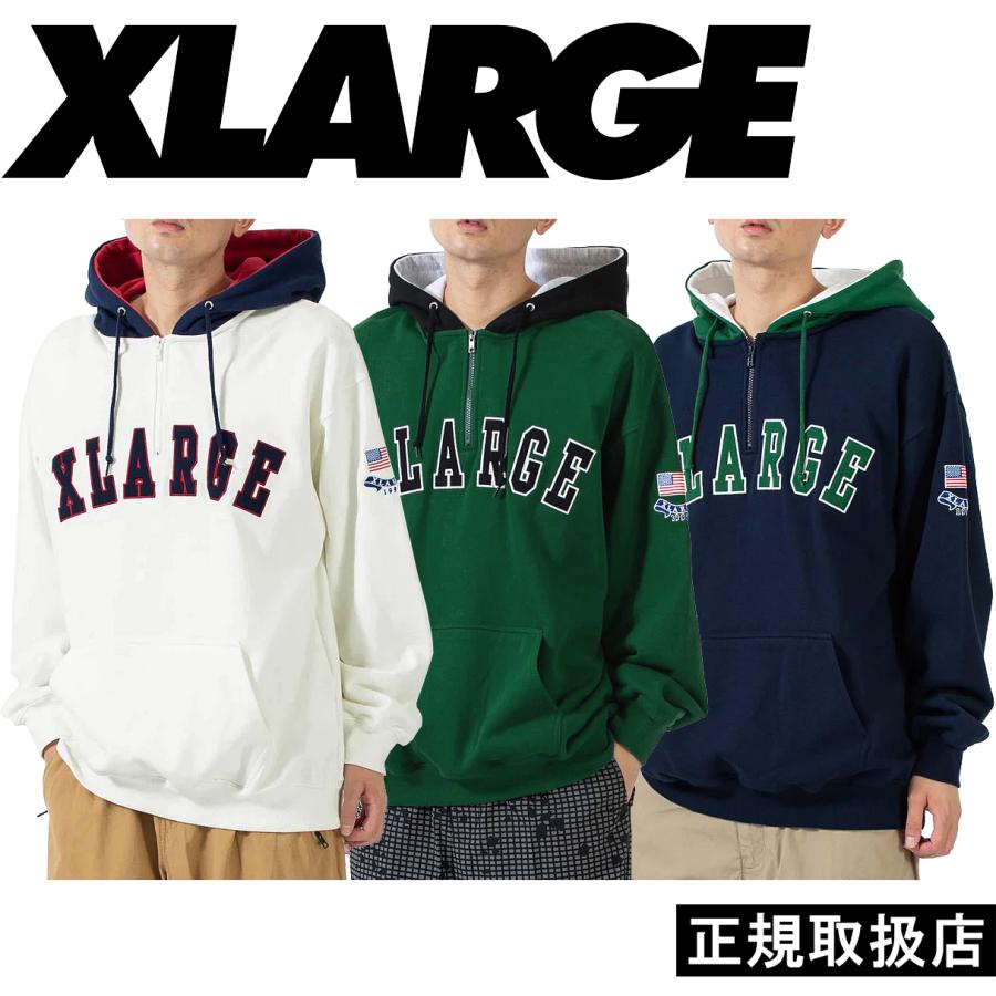 XLARGE エクストララージ CONTRAST COLOR HALF ZIP HOODED SWEAT : xlarge-722 : 7-SEVEN  - 通販 - Yahoo!ショッピング