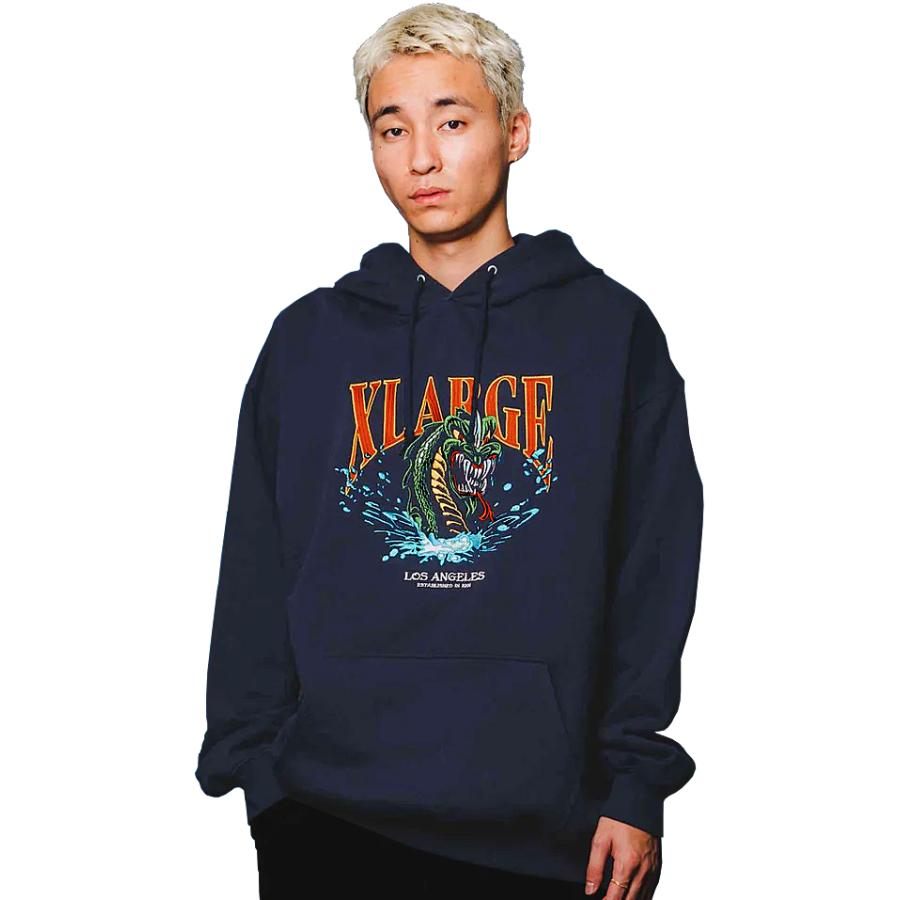 XLARGE 龍 XLARGE（エクストラ ラージ） DRAGON PULLOVER HOODED SWEAT : 7-SEVEN