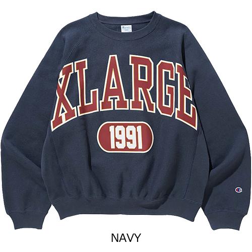 XLARGE（エクストラ ラージ） XLARGE x Champion COLLEGE RAGLAN CREW