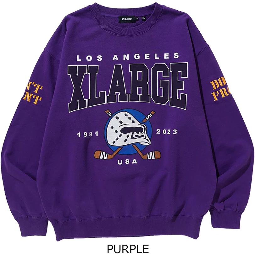 XLARGE（エクストラ ラージ） HOCKEY CREWNECK SWEAT 公式 正規品 : 7 