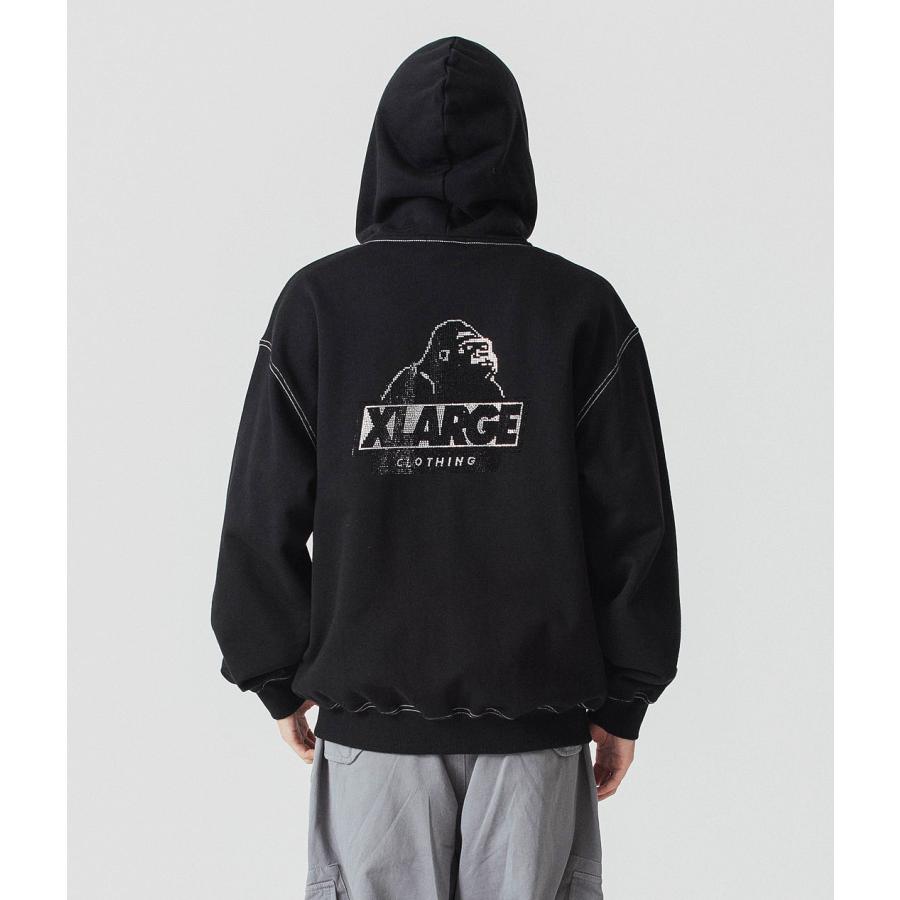 XLARGE エクストララージ RHINESTONE OG ZIP HOODED SWEATSHIRT XLARGE エクストララージ RHINESTONE OG ZIP HOODED SWEATSHIRT