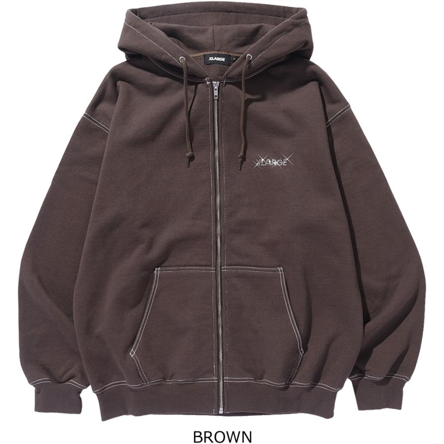 XLARGE（エクストラ ラージ） RHINESTONE OG ZIP HOODED SWEATSHIRT