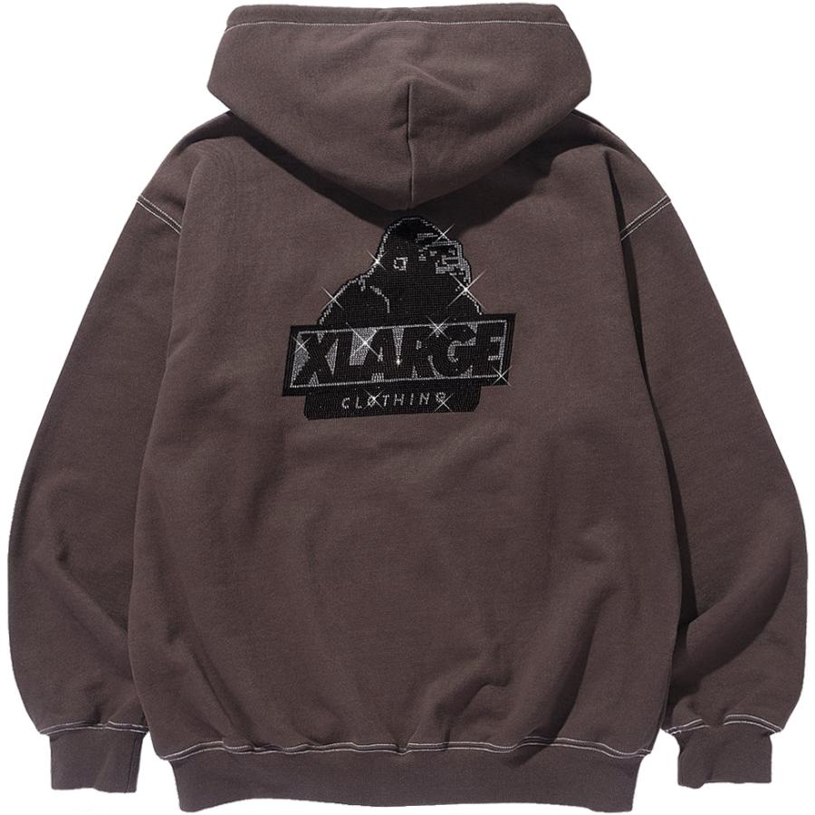 XLARGE（エクストラ ラージ） RHINESTONE OG ZIP HOODED SWEATSHIRT