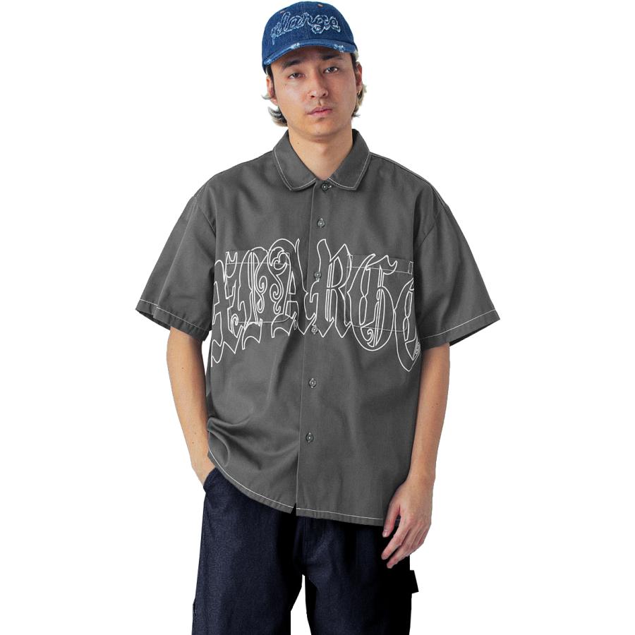 XLARGE（エクストラ ラージ） OLD ENGLISH S/S WORK SHIRT : 7-SEVEN
