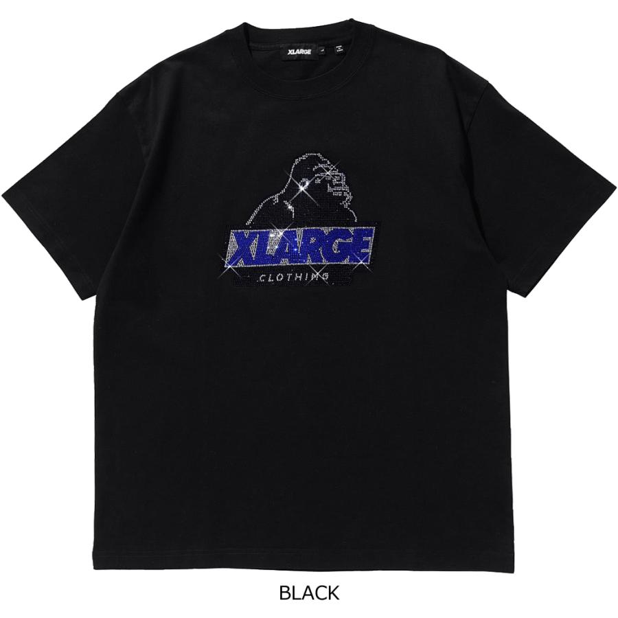 XLARGE エクストララージ RHINE STONE SLANTED OG S/S TEE : 7