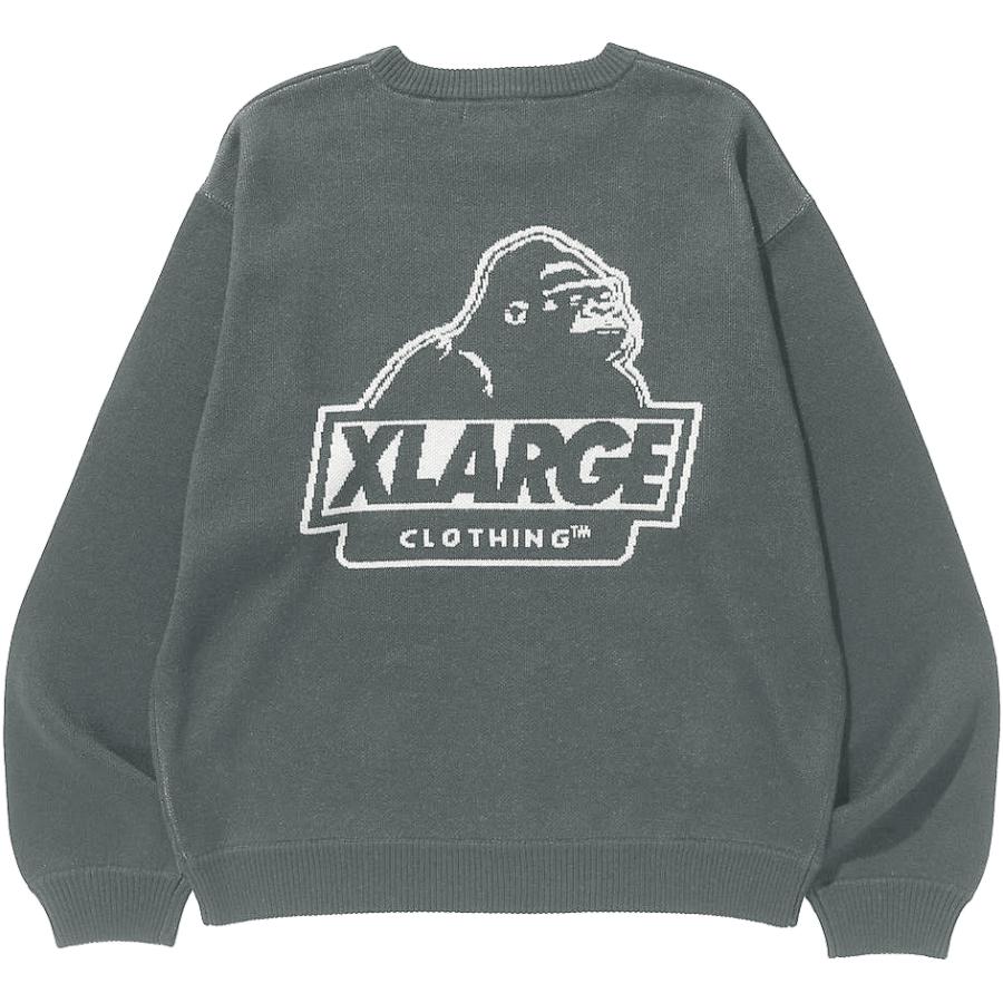 L【新品】送料込 XLARGE エクストララージ ニット セーター スエット XLARGE（エクストラ ラージ） SLANTED OG KNIT SWEATER 公式 正規品