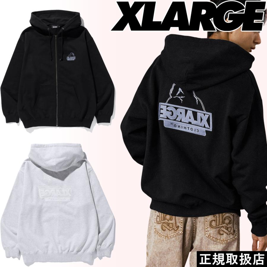 XLARGE（エクストラ ラージ） BACKSIDE OG ZIP UP HOODED SWEATSHIRT