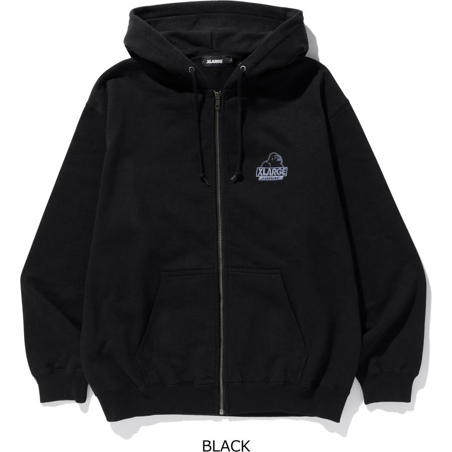 XLARGE（エクストラ ラージ） BACKSIDE OG ZIP UP HOODED SWEATSHIRT