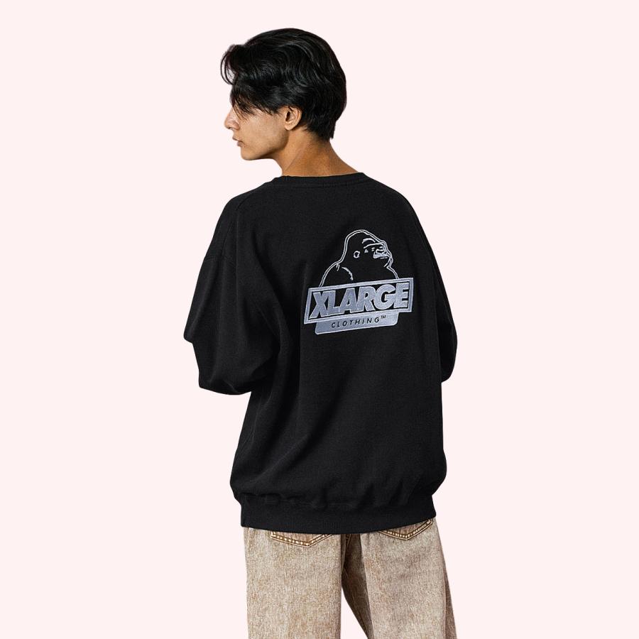 Cph/G ブラック スウェット エクストララージ 20%OFF/SALE】エクストララージ XLARGE アーチロゴ ハーフジップ