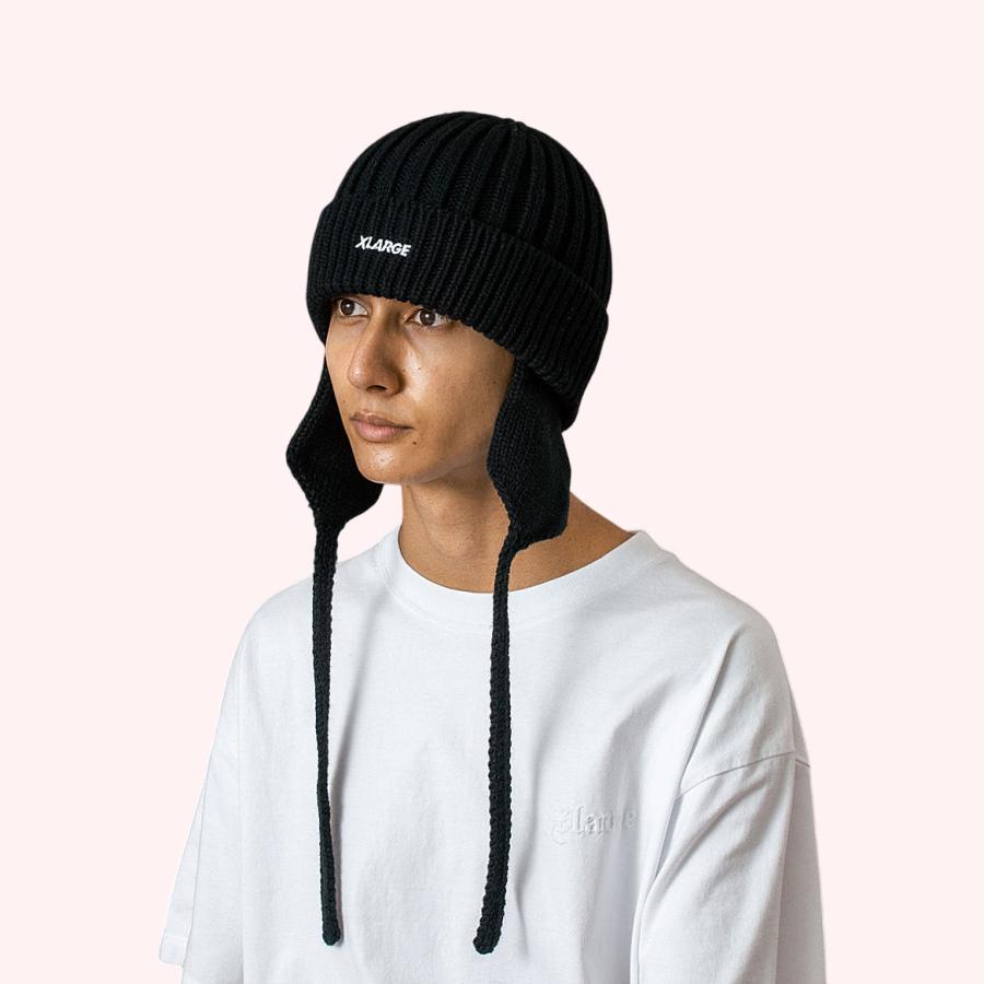 XLARGE（エクストラ ラージ） EARFLAP KNIT CAP 公式 正規品 : 7-SEVEN