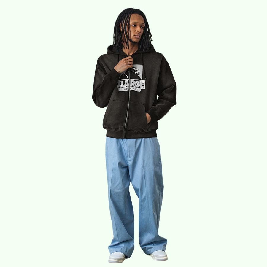 XLARGE（エクストラ ラージ） DISCHARGE PRINTED OG ZIP HOODED