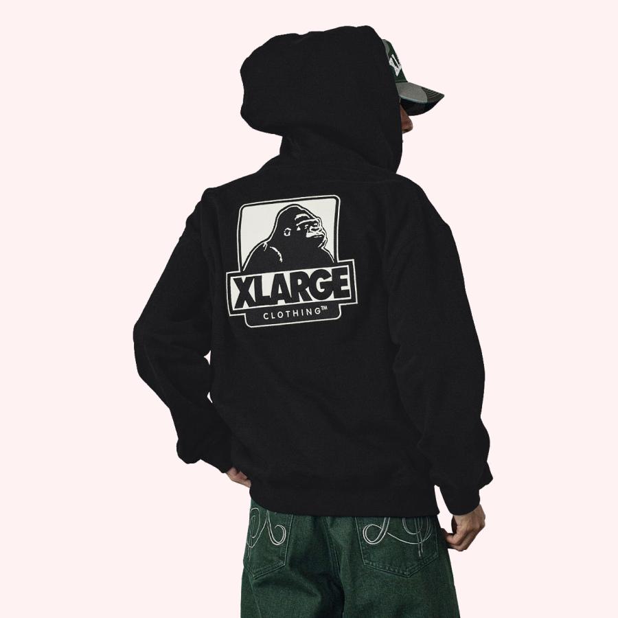 XLARGE 100㎝ セット XLARGE（エクストラ ラージ） OG BOX ZIP UP HOODED SWEATSHIRT 公式