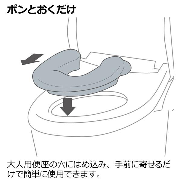 補助便座 おまる リッチェル ソフト補助便座K トイレ トイレ用品 トイレトレーニング トイトレ 子供 トイレ型 1歳半 2歳 3歳 4歳 保育園 幼稚園 入園｜716baby｜03