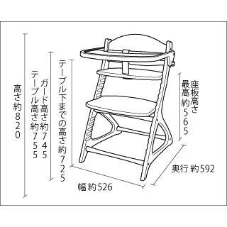 外箱ダメージ品 アウトレット テーブルマット2枚付 ハイチェア マテルナEU 5504 テーブル＆ガード付 イエローグリーン ベビーチェア 一部地域送料無料｜716baby｜07