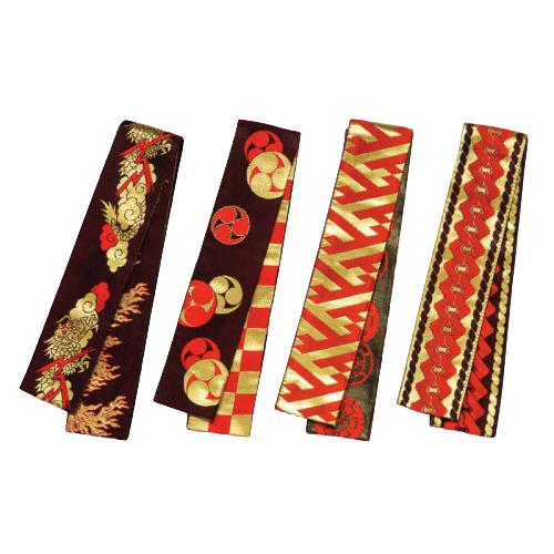 半纏帯（袢天帯・法被帯）芯入り（巾約6.8cm・長さ約255cm）雲龍・炎 