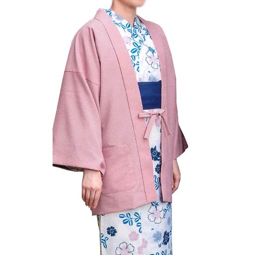 受注生産商品　ちりめん茶羽織　縁起鮫小紋柄　男女兼用【２０枚１セット】の画像