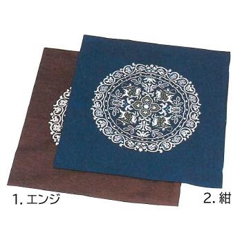 受注生産商品　レトロシリーズ座布団カバー（国産）丸紋　５枚組　銘仙判（55×59ｃｍ）