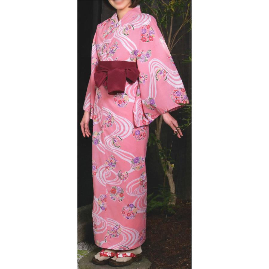 お取り寄せ商品 旅館用仕立上りゆかた・おねまき 女性用柄（四君子) S