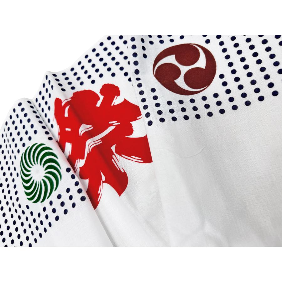 祭りてぬぐい　半紺豆・大祭　［豆絞り 紺豆 獅子毛 三つ巴 手ぬぐい 手拭い メール便送料無料  販促品 ］ |  | 01
